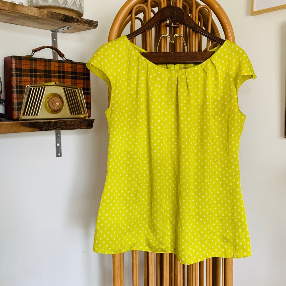 Chartreuse Colored Blouse